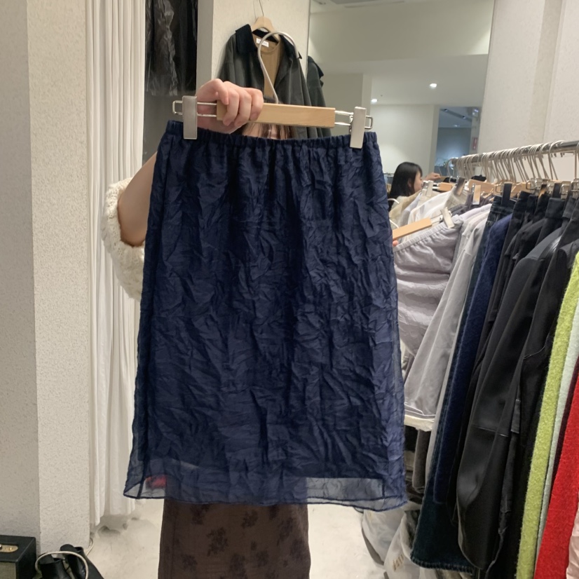 SSENIQUE東大門直郵女裝新品熱賣真品推薦半身裙中短裙褶皺SSENIQUE半身裙/中短裙圖色2