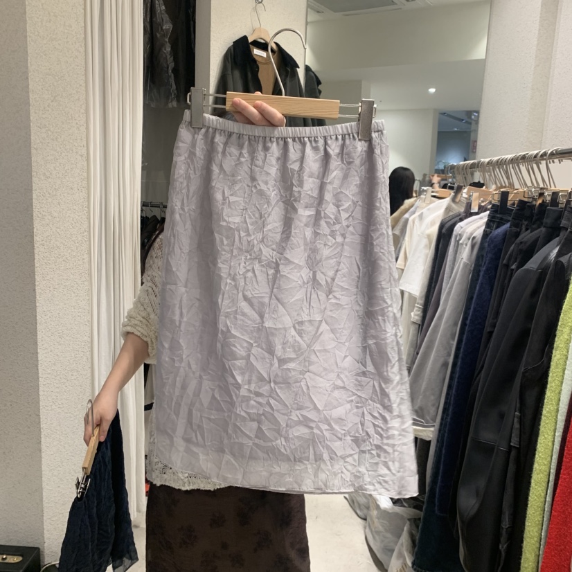 SSENIQUE東大門直郵女裝新品熱賣真品推薦半身裙中短裙褶皺SSENIQUE半身裙/中短裙圖色3