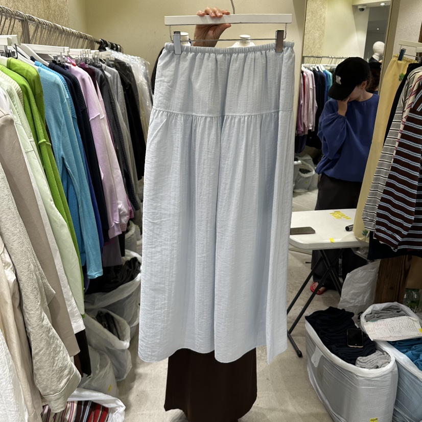 REFLAT韓國代購女士新品熱賣休閑人氣時尚半身裙中短裙褶皺REFLAT半身裙/中短裙