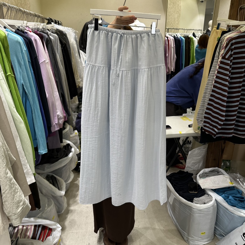 REFLAT韓國代購女士新品熱賣休閑人氣時尚半身裙中短裙褶皺REFLAT半身裙/中短裙圖色2