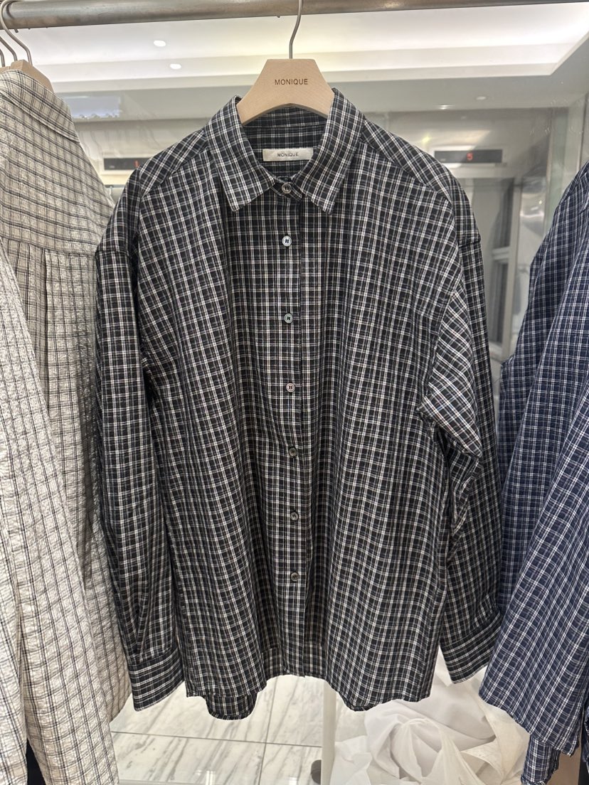 MONIQUE東大門代購女裝新品真品時尚人氣休閑推薦襯衫蕾絲衫MONIQUE襯衫/蕾絲衫圖色2黑