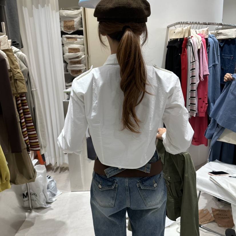 MIENNE東大門實拍女裝新款推薦熱賣時尚人氣職業襯衫蕾絲衫MIENNE襯衫/蕾絲衫