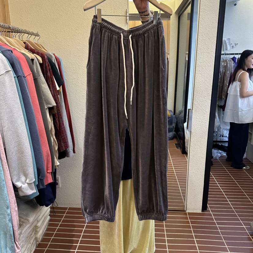 CHOI-L東大門直郵女士新款時尚真品職業人氣休閑褲絲絨褲CHOI休閑褲圖色5