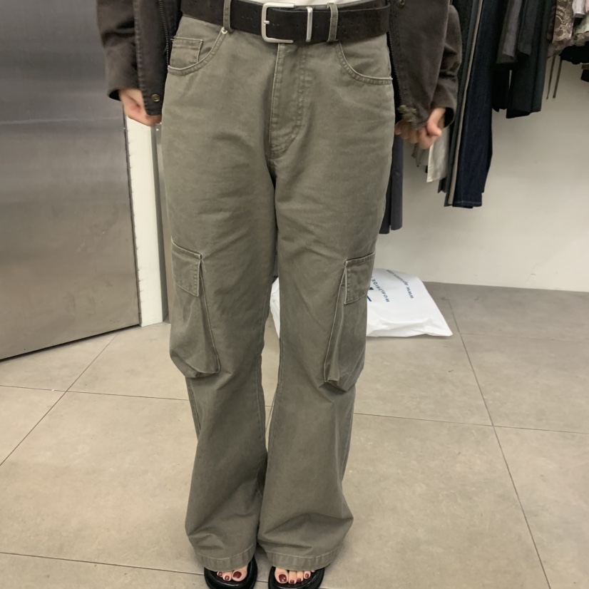 PORTS MOSS韓國直郵女裝新品休閑時尚推薦休閑褲口袋水洗PORTS_MOSS休閑褲圖色1