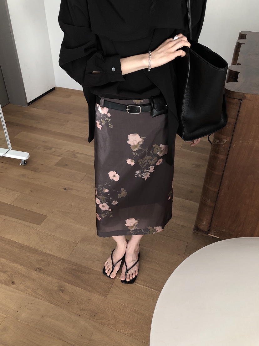 LE BUTTER韓國直郵女士新品真品時尚半身裙中短裙歐根紗LE BUTTER半身裙/中短裙