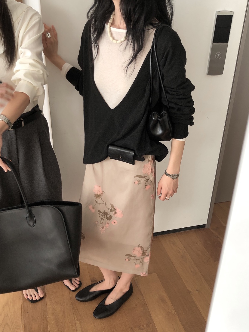 LE BUTTER韓國直郵女士新品真品時尚半身裙中短裙歐根紗LE BUTTER半身裙/中短裙