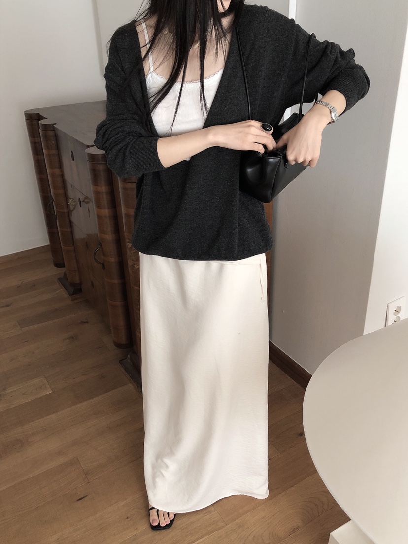 LE BUTTER韓國代購女士新品休閑人氣真品熱賣針織衫深V領LE BUTTER針織衫