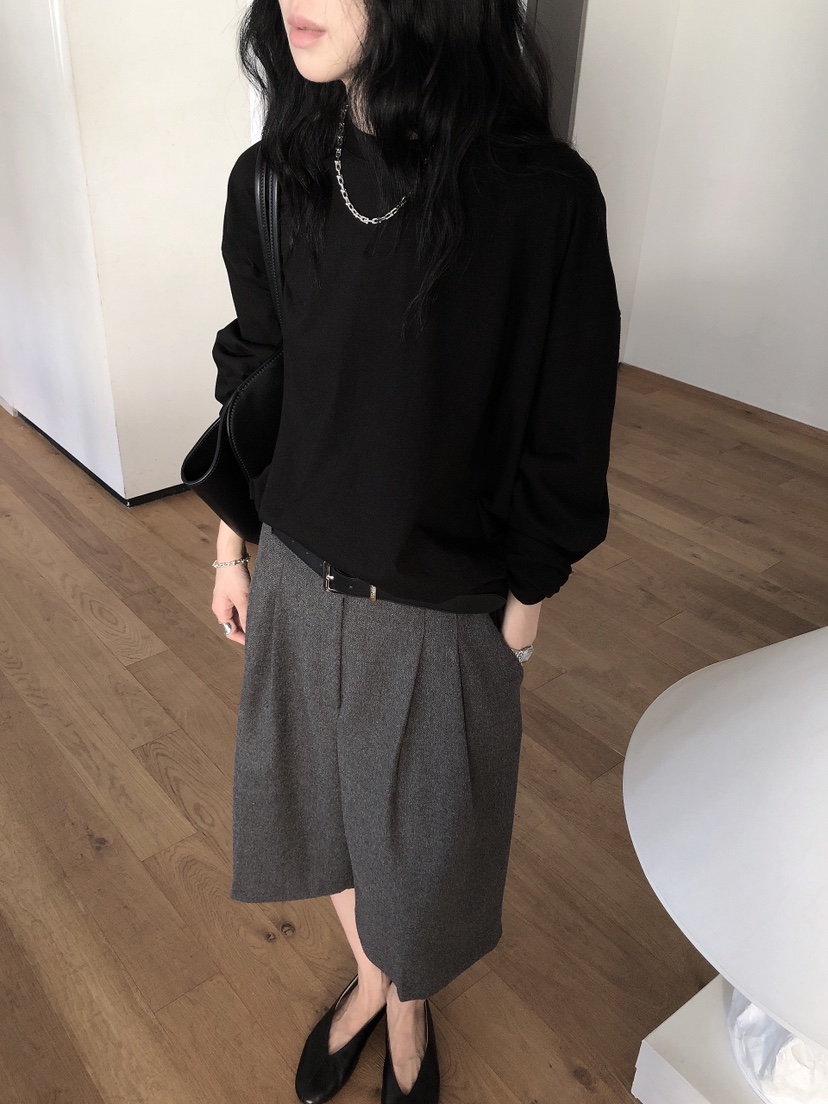 LE BUTTER東大門實拍女士新款推薦休閑人氣真品時尚長袖T恤LE BUTTER長袖T恤圖色2