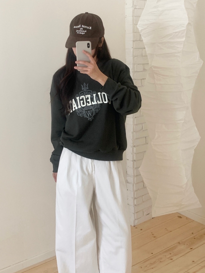 WOOD東大門實拍女士新品推薦時尚真品休閑衛衣學院風寬松WOOD-2件起衛衣