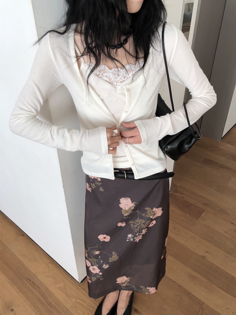 LE BUTTER韓國代購女裝新品熱賣推薦真品休閑套裝開衫羅紋LE BUTTER套裝