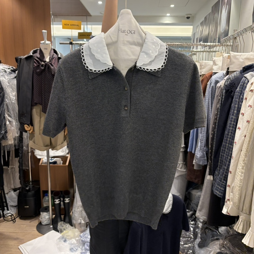FLAT OGI東大門直郵女裝新品真品休閑人氣時尚熱賣針織衫FLat OGI針織衫圖色1