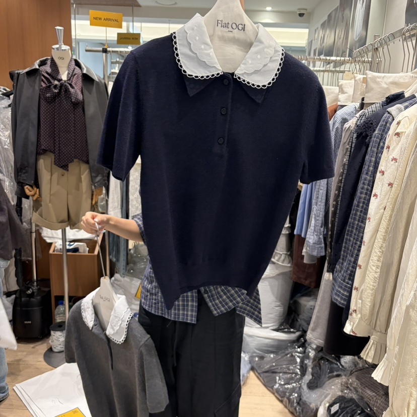 FLAT OGI東大門直郵女裝新品真品休閑人氣時尚熱賣針織衫FLat OGI針織衫圖色2