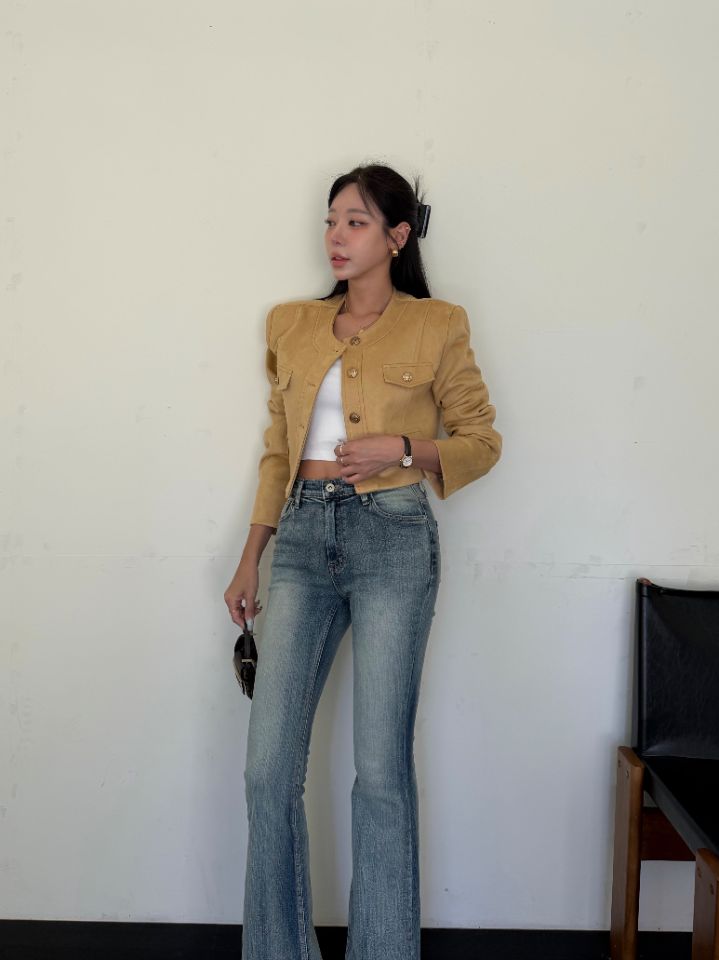 mars韓國直郵女裝新款休閑熱賣推薦人氣時尚真品夾克麂皮mars夾克