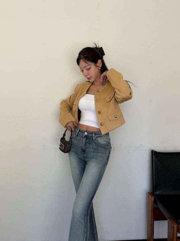 mars韓國直郵女裝新款休閑熱賣推薦人氣時尚真品夾克麂皮mars夾克