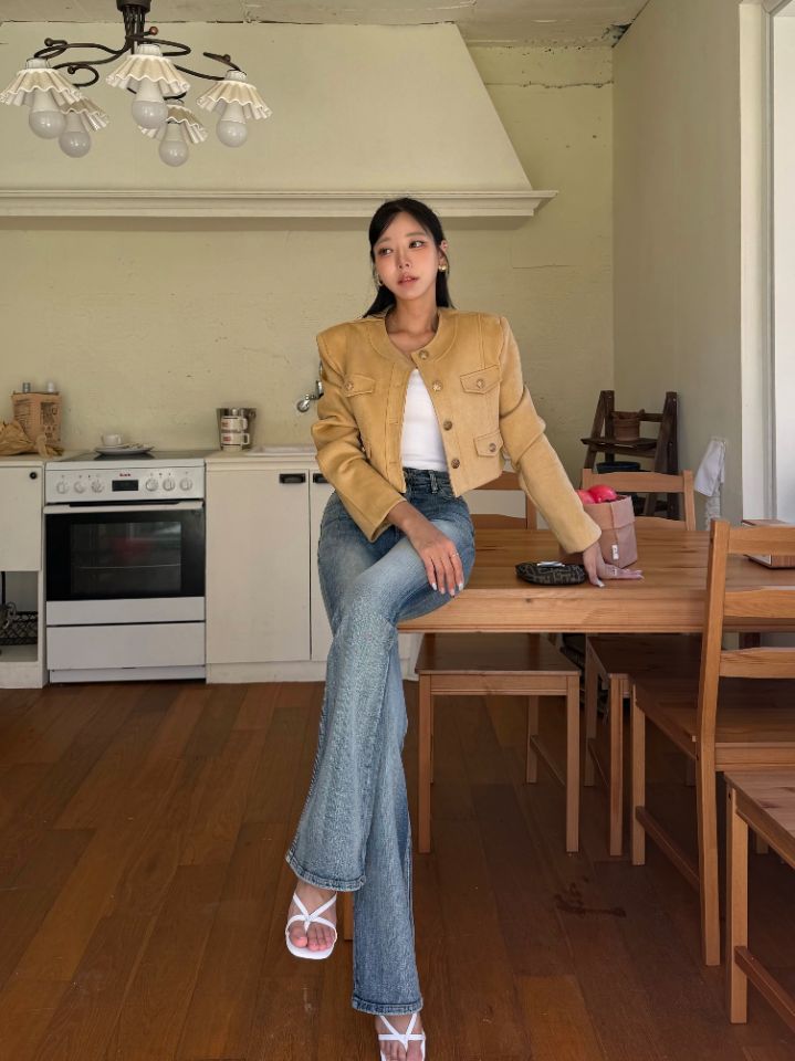 mars韓國直郵女裝新款休閑熱賣推薦人氣時尚真品夾克麂皮mars夾克