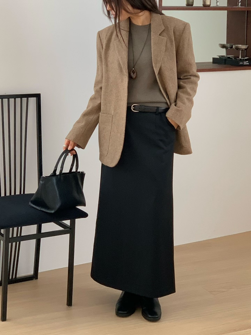 BINUS韓國直郵女裝新款推薦休閑時尚熱賣人氣西裝西服羊毛BINUS西裝/西服