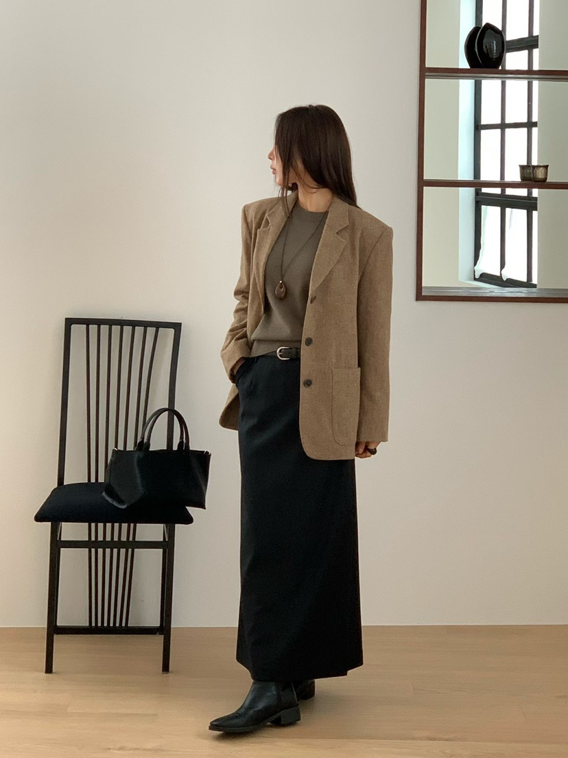 BINUS韓國直郵女裝新款推薦休閑時尚熱賣人氣西裝西服羊毛BINUS西裝/西服