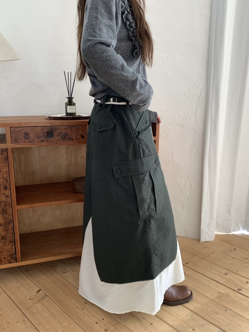 PEBBLE韓國代購女士新款推薦人氣真品熱賣時尚休閑長裙PEBBLE長裙