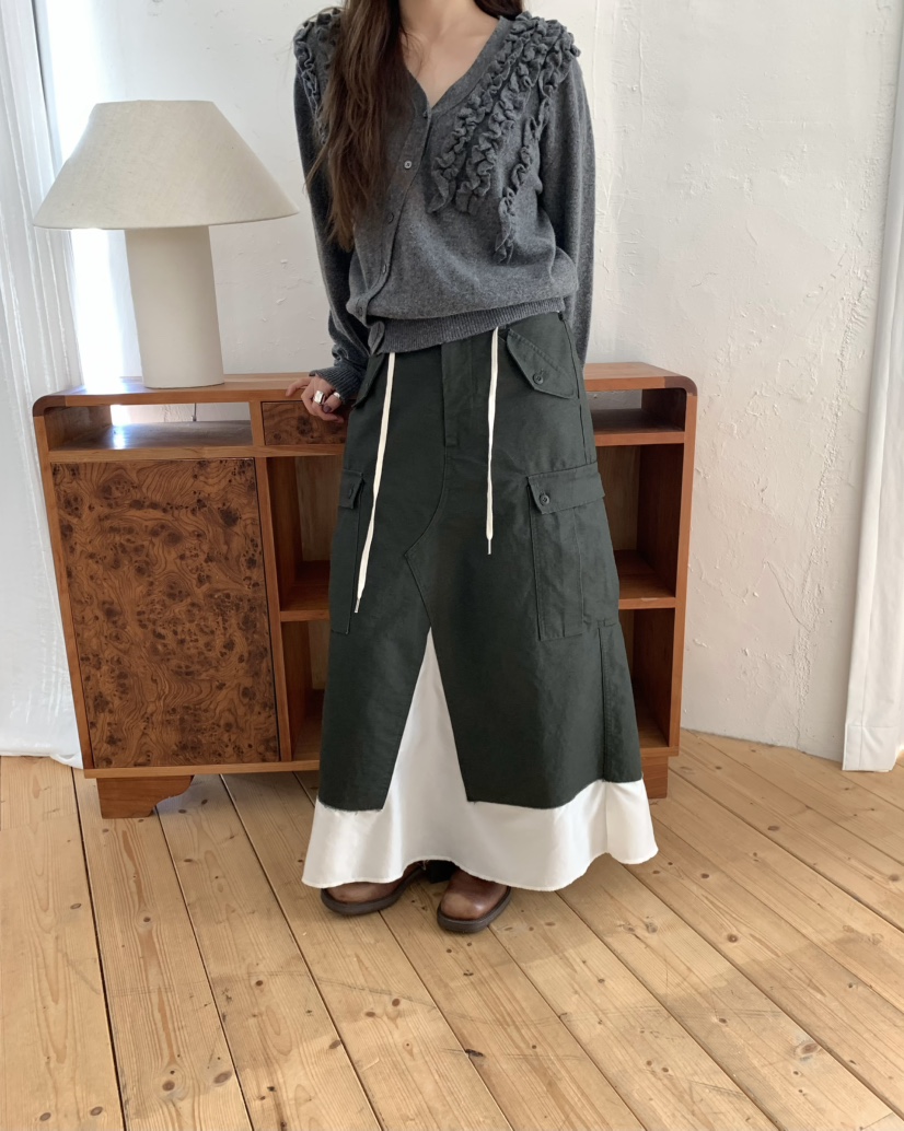 PEBBLE韓國代購女士新款推薦人氣真品熱賣時尚休閑長裙PEBBLE長裙