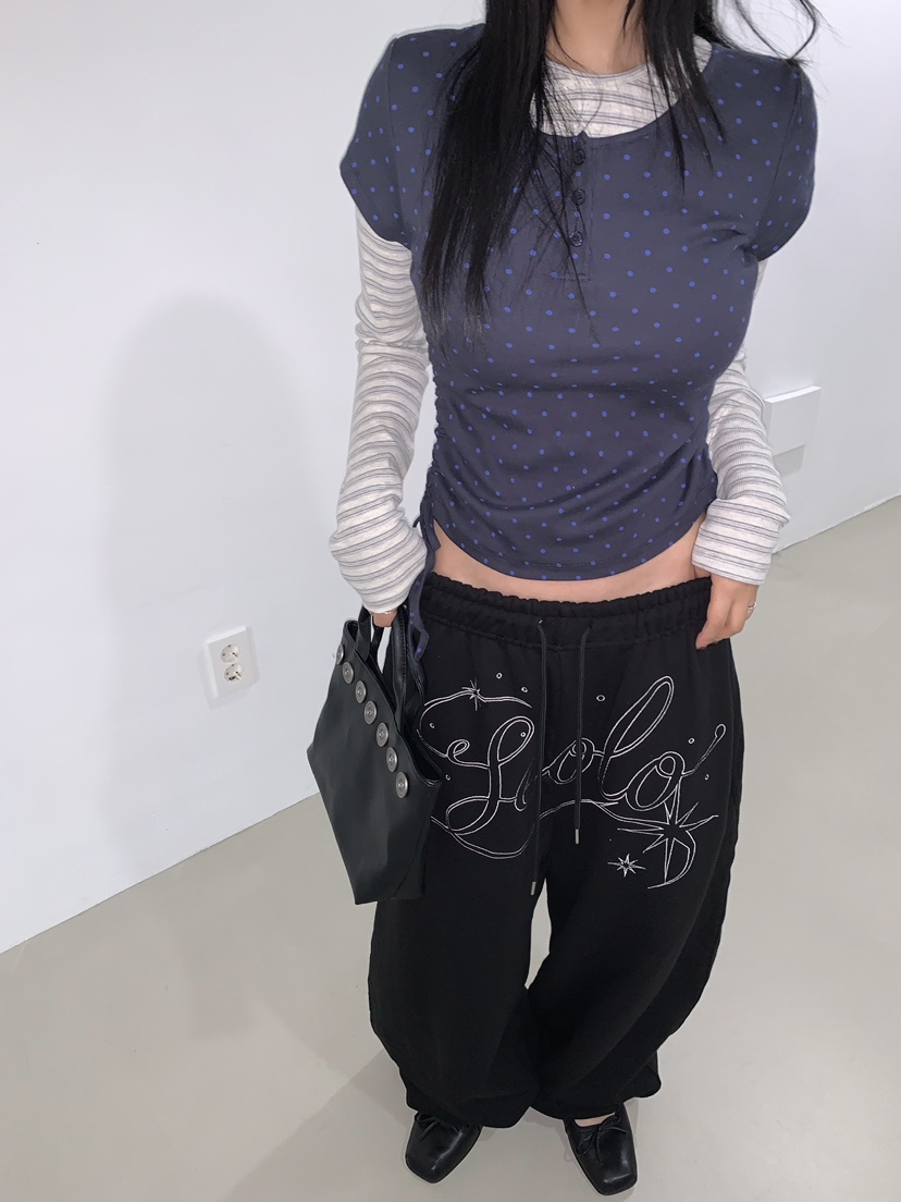 SEOLO東大門直郵女士新款人氣時尚推薦熱賣休閑真品長袖T恤Seolo seoul長袖T恤