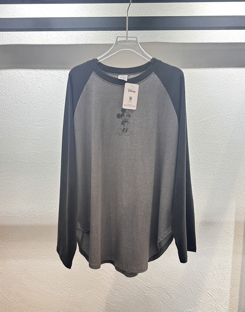 BLACK RIBBON-P韓國直郵女裝新款推薦長袖T恤插肩袖米奇BLACK RIBBON-P長袖T恤圖色2
