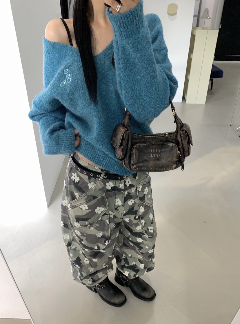 SEOLO東大門直郵女裝新品休閑時尚推薦人氣熱賣休閑褲迷彩Seolo seoul休閑褲