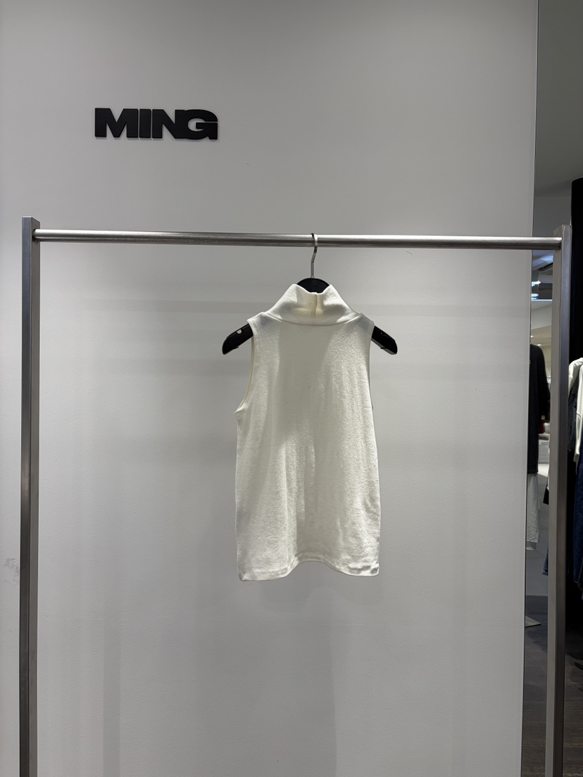 MING/MENG東大門代購女士新品休閑吊帶背心羊毛露背無袖MING/MENG吊帶/背心