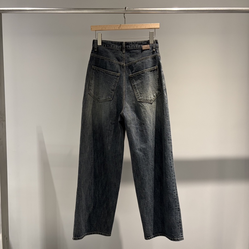 OBTIS東大門代購女士新品人氣時尚休閑推薦熱賣牛仔褲闊腿褲OBTIS牛仔褲