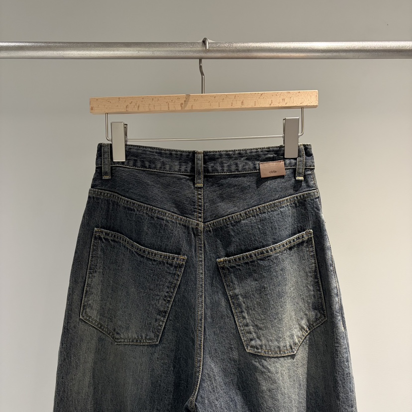 OBTIS東大門代購女士新品人氣時尚休閑推薦熱賣牛仔褲闊腿褲OBTIS牛仔褲