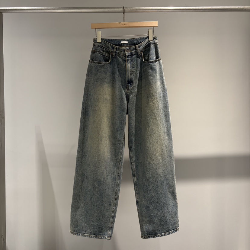 OBTIS東大門代購女士新品人氣時尚休閑推薦熱賣牛仔褲闊腿褲OBTIS牛仔褲圖色2