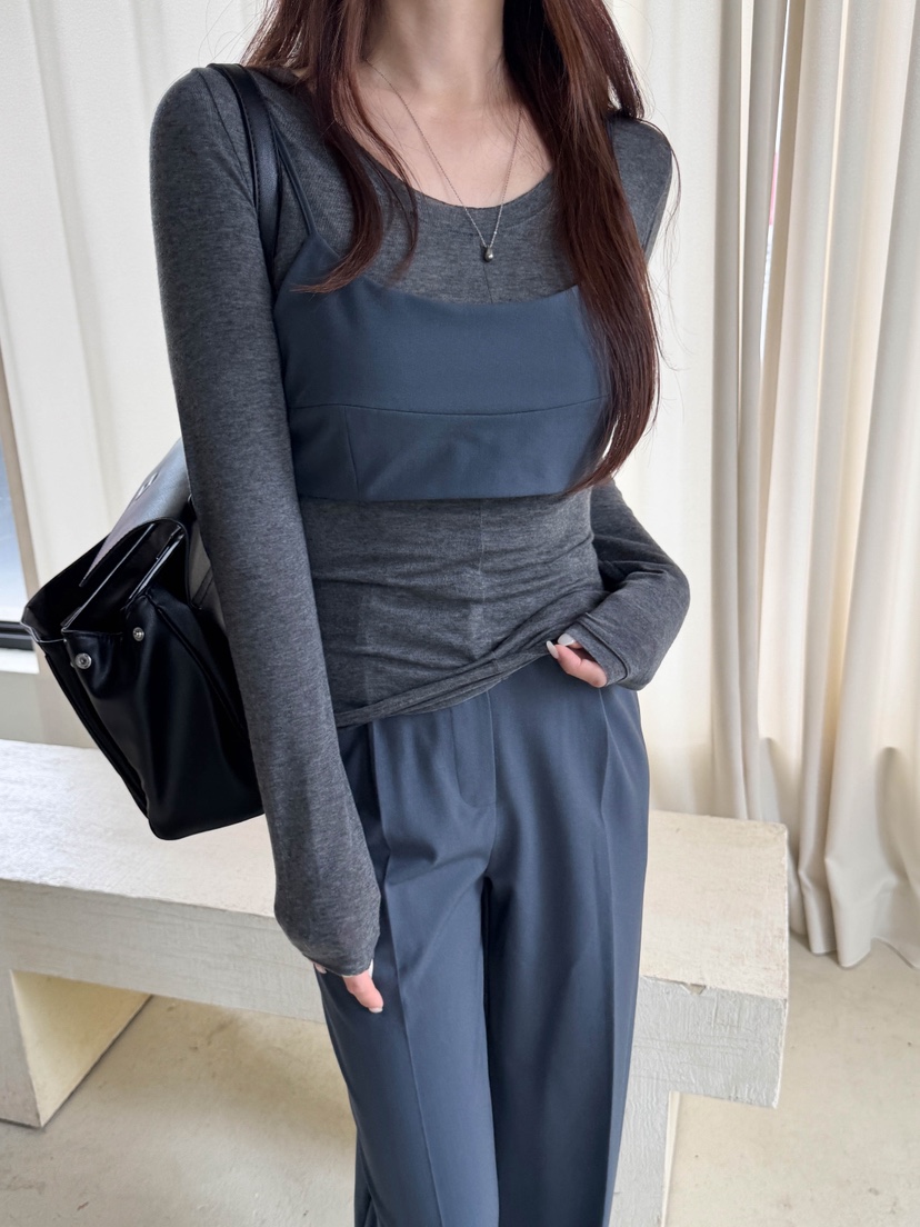 VELEN東大門直郵女士新款時尚真品休閑熱賣推薦人氣吊帶背心VELEN吊帶/背心圖色1