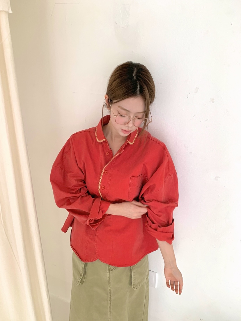 MAISONDEGLORY韓國直郵女士新品推薦人氣真品休閑襯衫蕾絲衫MAISONDEGLORY襯衫/蕾絲衫