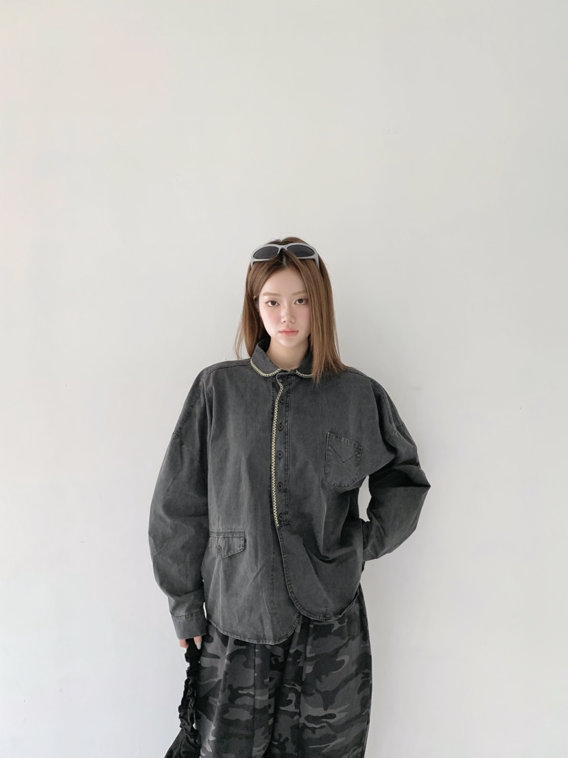 MAISONDEGLORY韓國直郵女士新品推薦人氣真品休閑襯衫蕾絲衫MAISONDEGLORY襯衫/蕾絲衫