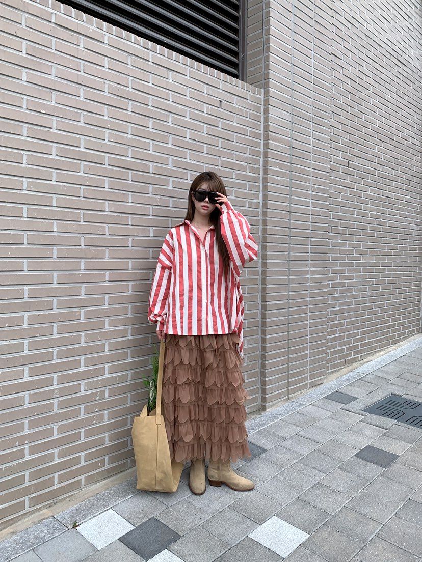 MAISONDEGLORY東大門實拍女裝新品推薦時尚人氣休閑熱賣長裙MAISONDEGLORY長裙