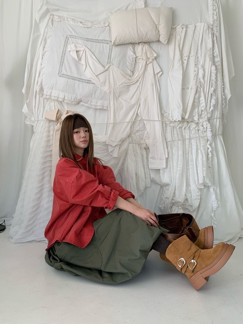 MAISONDEGLORY韓國代購女裝新款休閑人氣推薦半身裙中短裙MAISONDEGLORY半身裙/中短裙
