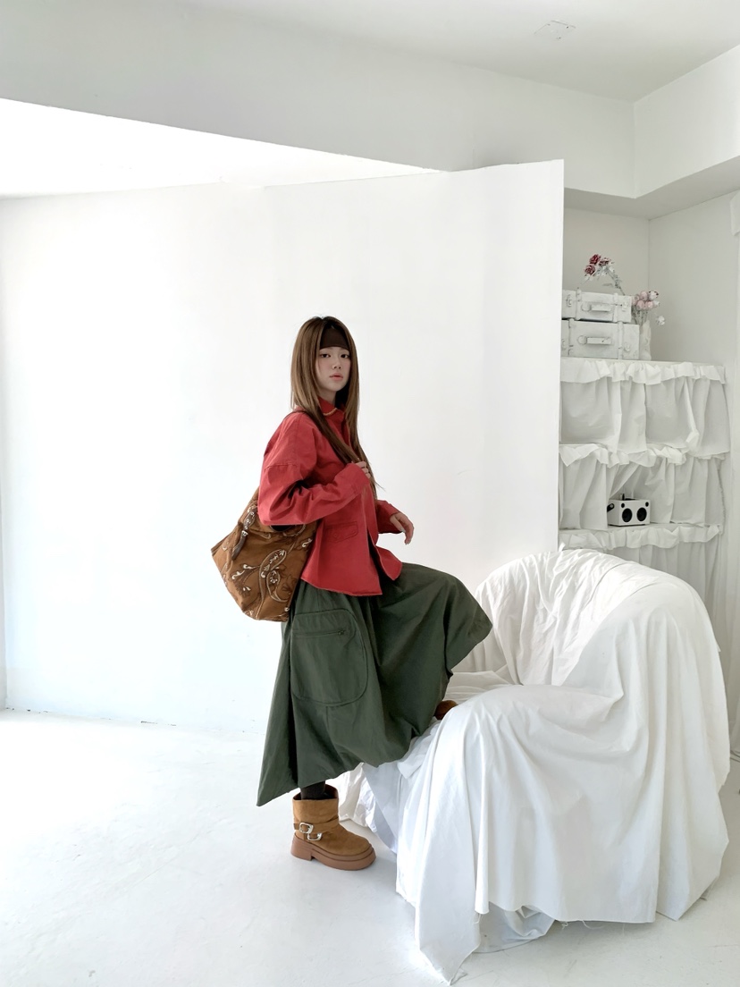 MAISONDEGLORY韓國代購女裝新款休閑人氣推薦半身裙中短裙MAISONDEGLORY半身裙/中短裙