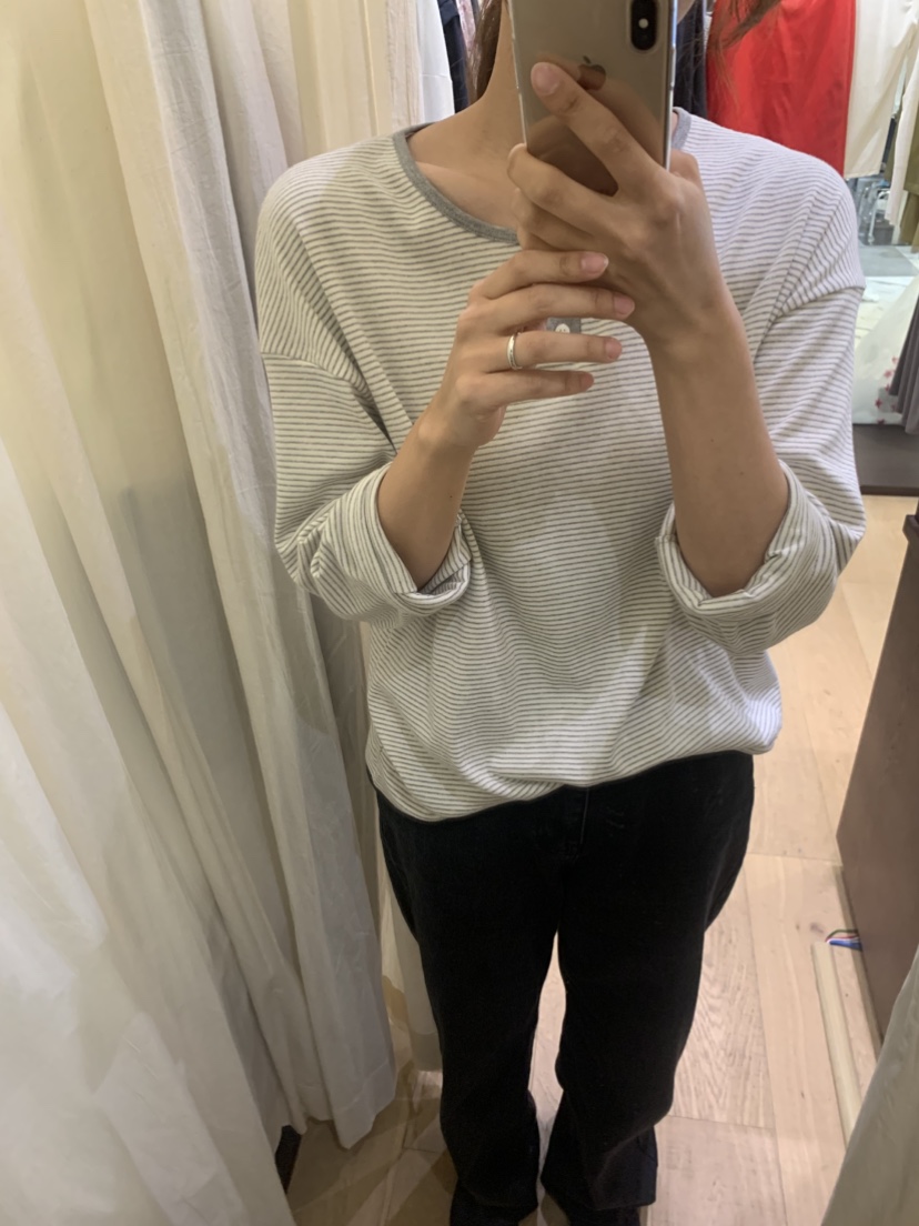 ARROW東大門實拍女裝新款熱賣推薦時尚休閑真品長袖T恤條紋ARROW長袖T恤