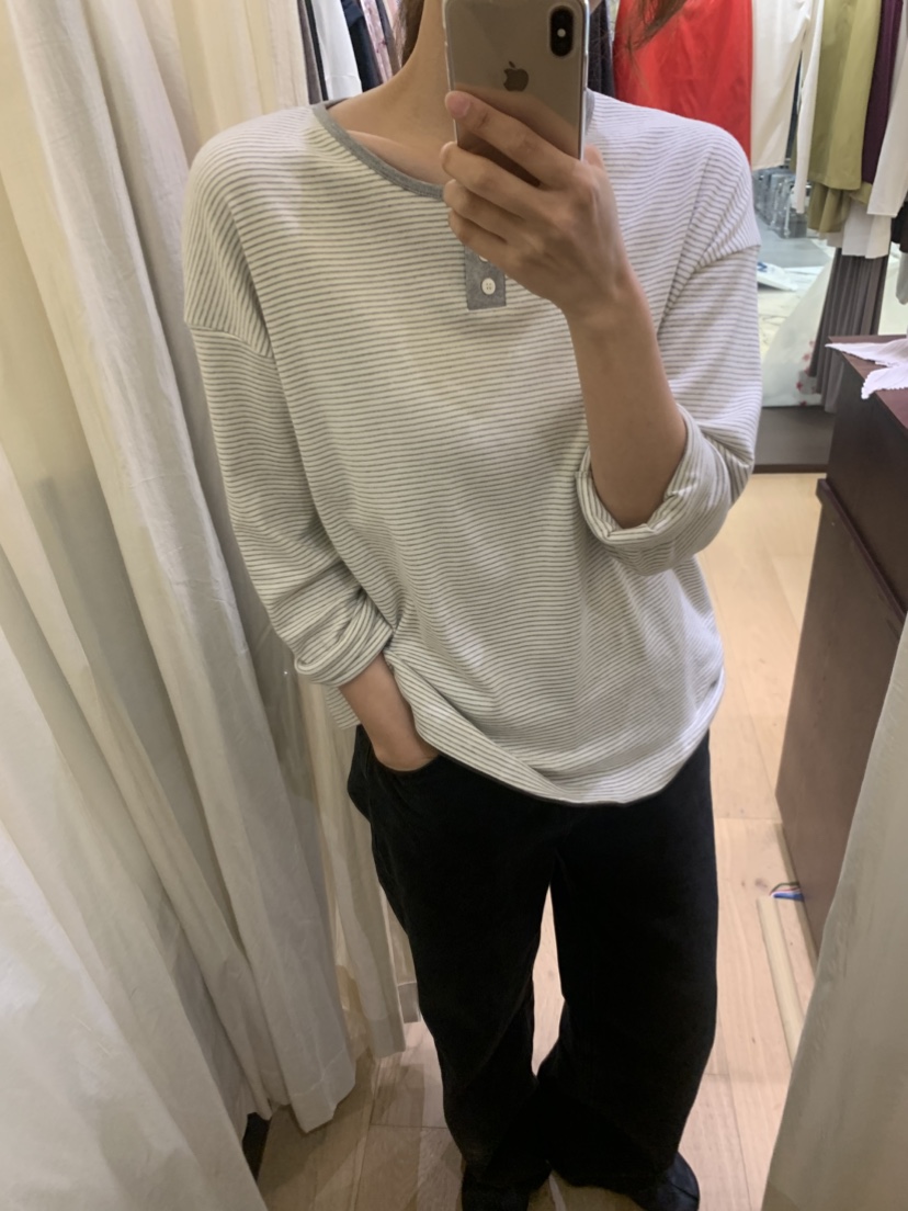 ARROW東大門實拍女裝新款熱賣推薦時尚休閑真品長袖T恤條紋ARROW長袖T恤