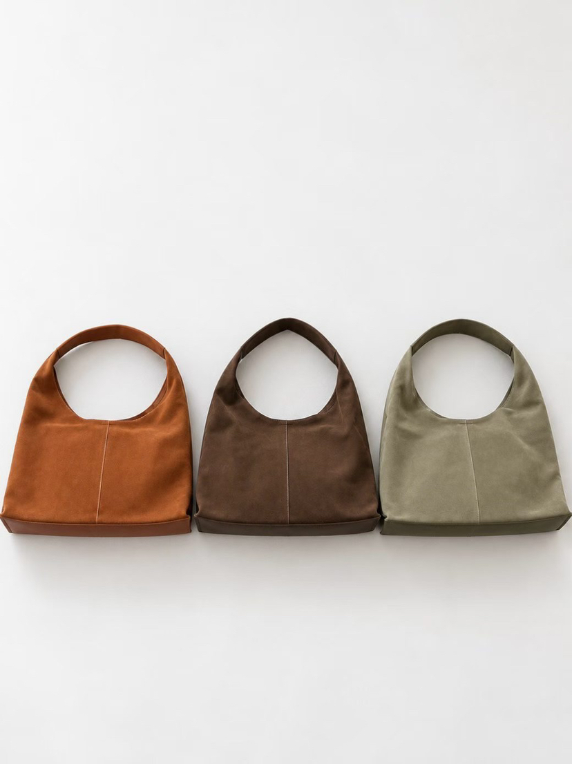 BINUS東大門代購女士新品推薦真品時尚人氣單肩斜跨包麂皮BINUS單肩/斜跨包