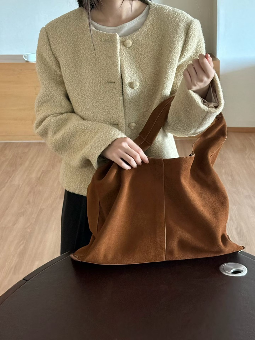 BINUS東大門代購女士新品推薦真品時尚人氣單肩斜跨包麂皮BINUS單肩/斜跨包