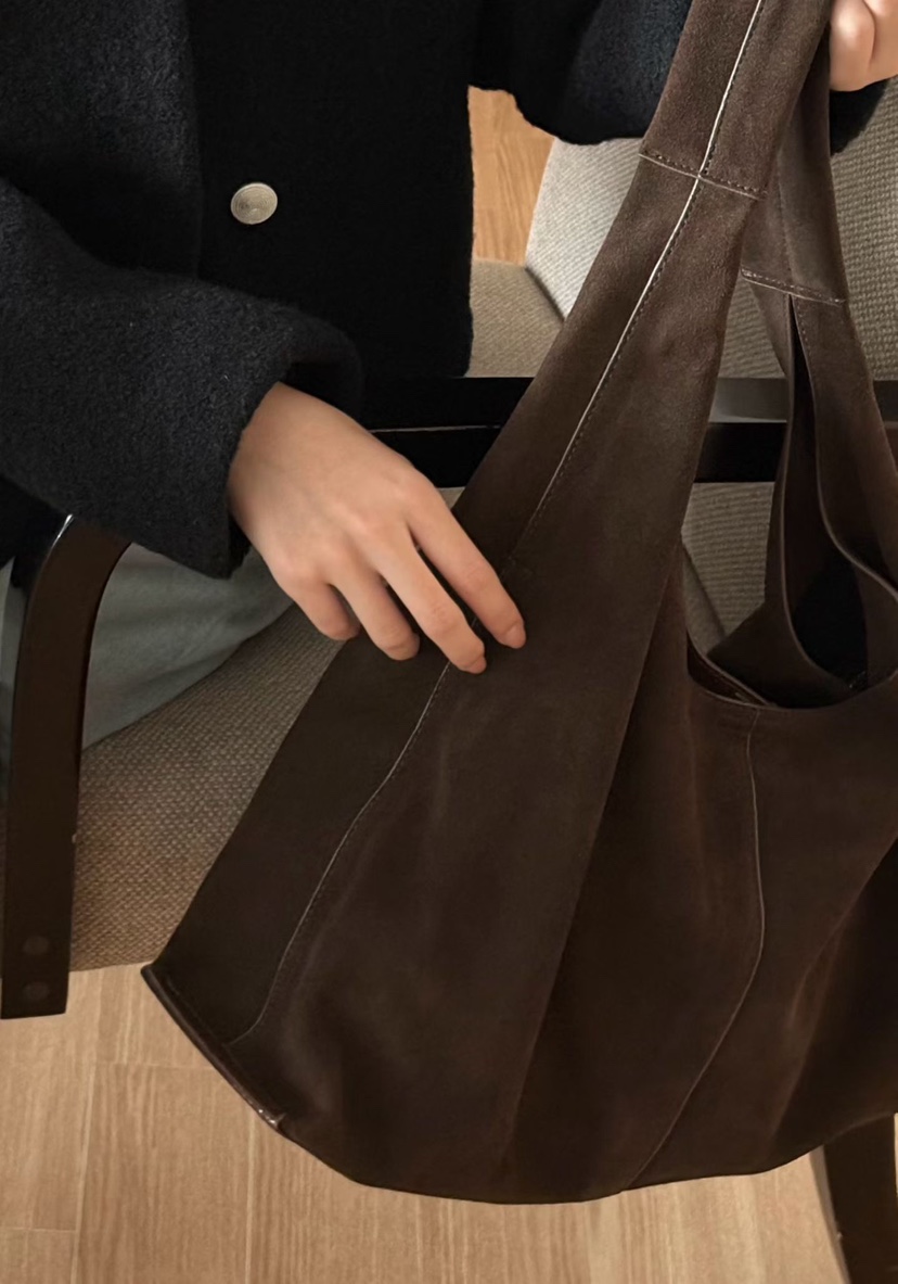 BINUS東大門代購女士新品推薦真品時尚人氣單肩斜跨包麂皮BINUS單肩/斜跨包