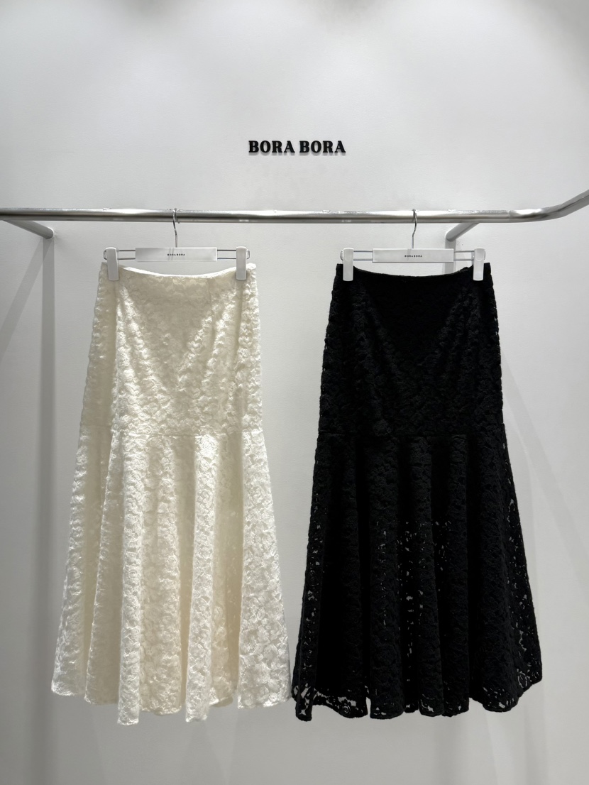 BORA BORA韓國代購女裝新品推薦熱賣時尚真品長裙蕾絲長款BORA BORA長裙