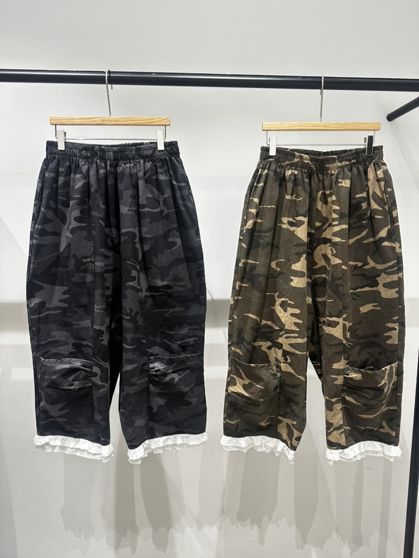 MAISONDEGLORY韓國代購女裝新品熱賣時尚休閑推薦休閑褲迷彩MAISONDEGLORY休閑褲