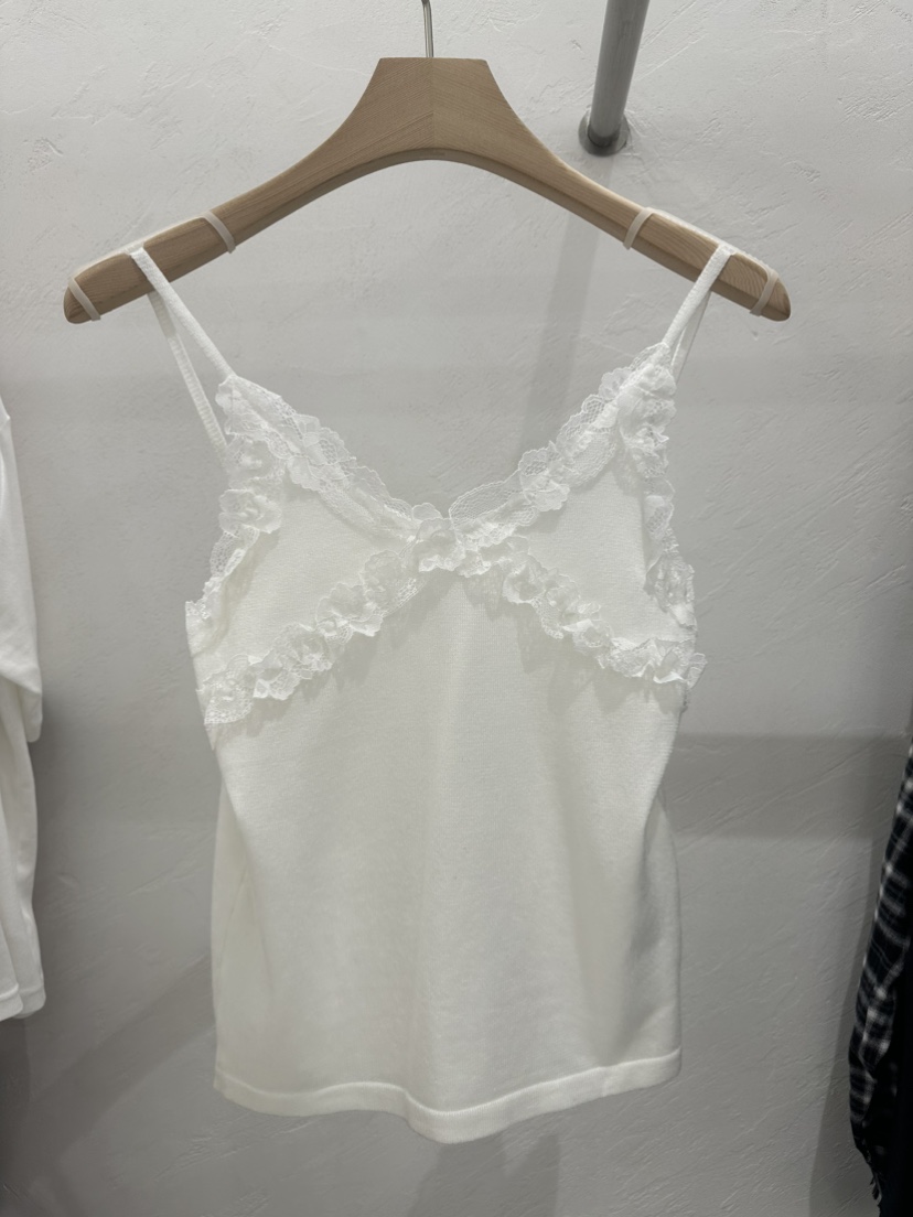 RE:FRESH-L東大門直郵女士新品推薦時尚吊帶背心荷葉邊無袖RE:FRESH-L吊帶/背心圖色1
