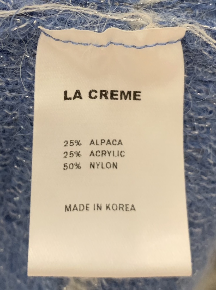 LA CREME東大門實拍女裝新款休閑熱賣推薦人氣針織衫羊駝毛LA CREME針織衫