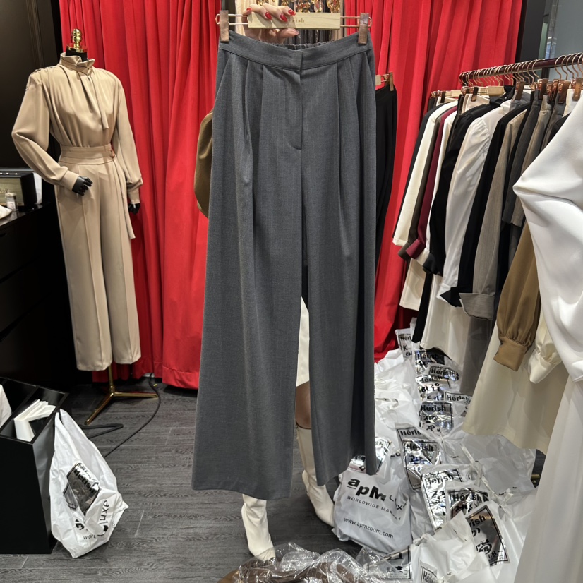 HERISH-HAUTE東大門代購女裝新品推薦休閑熱賣休閑褲條紋Herish-Haute休閑褲圖色2