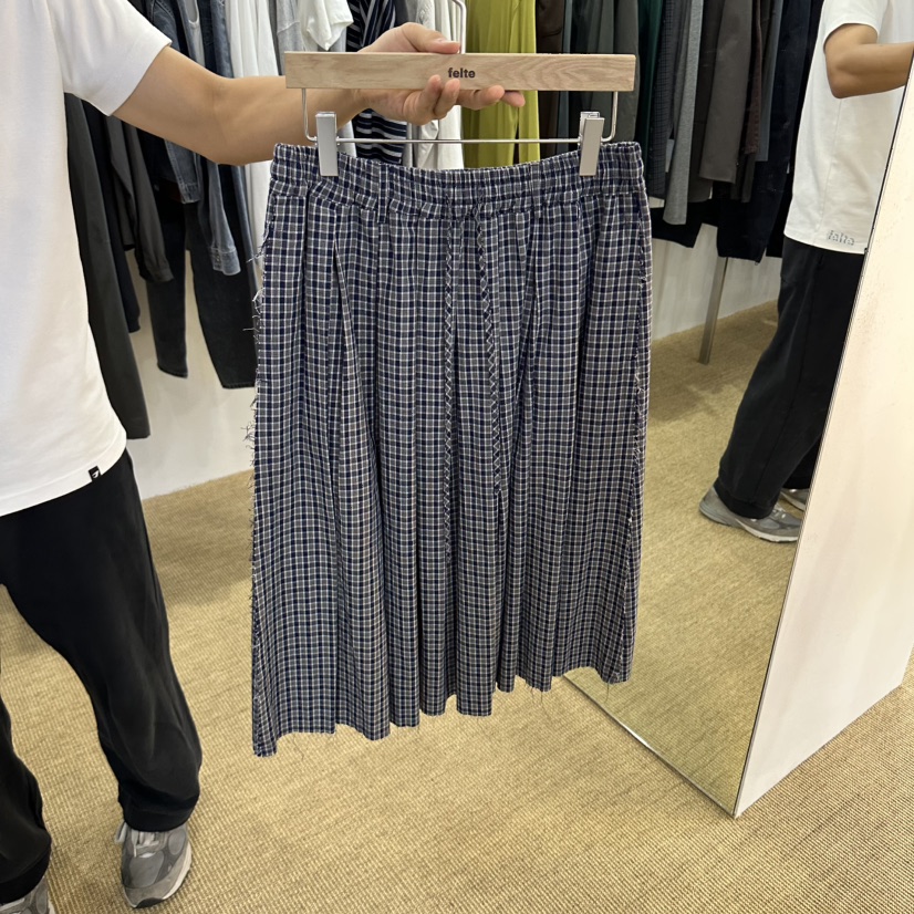 FELTE東大門實拍女裝新品人氣真品推薦時尚半身裙中短裙格紋felte半身裙/中短裙圖色1