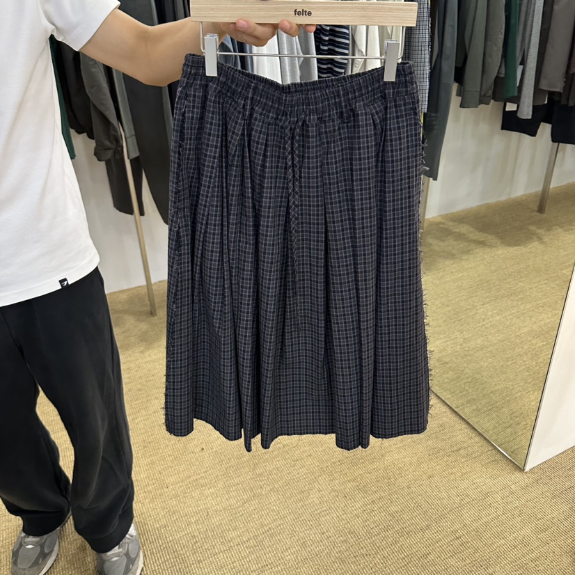 FELTE東大門實拍女裝新品人氣真品推薦時尚半身裙中短裙格紋felte半身裙/中短裙圖色2
