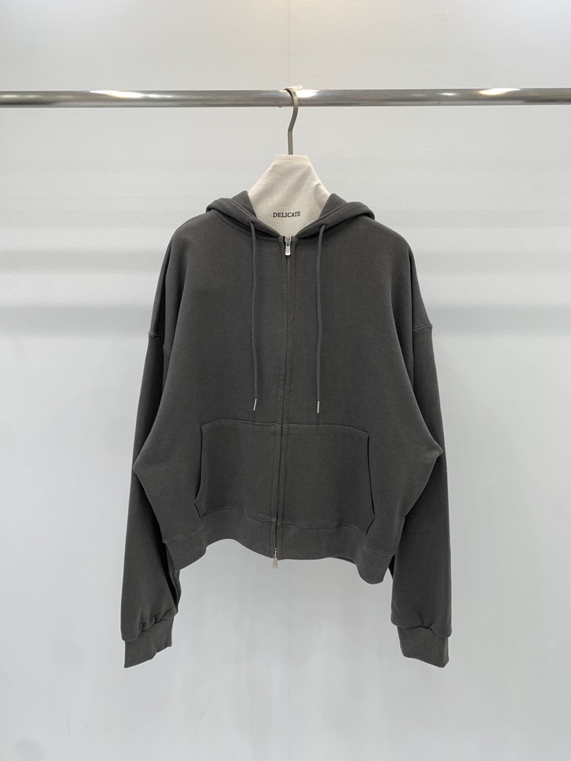 DELICATE韓國直郵女士新品推薦真品時尚人氣衛衣拉鏈連帽衫DELICATE衛衣圖色3