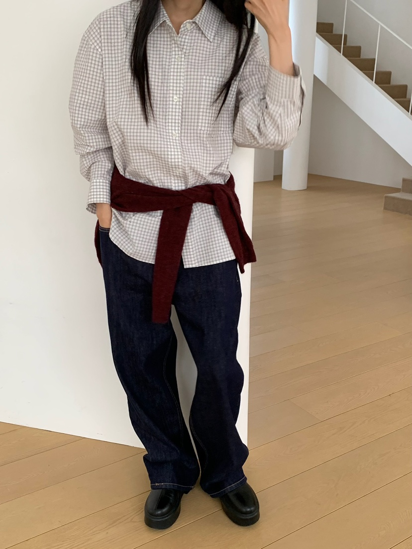 LOVEMYSANTA韓國直郵女裝新品熱賣時尚休閑真品襯衫蕾絲衫LOVEMYSANTA襯衫/蕾絲衫圖色1